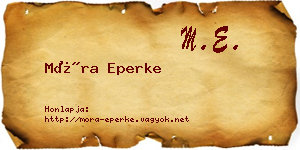Móra Eperke névjegykártya